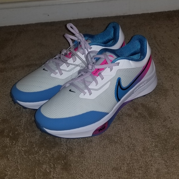 Nike Air Zoom Infinity Tour NEXT 'White Aurora Blue' Golf DM8446-104 Men's 9.5W - Picture 5 of 9
